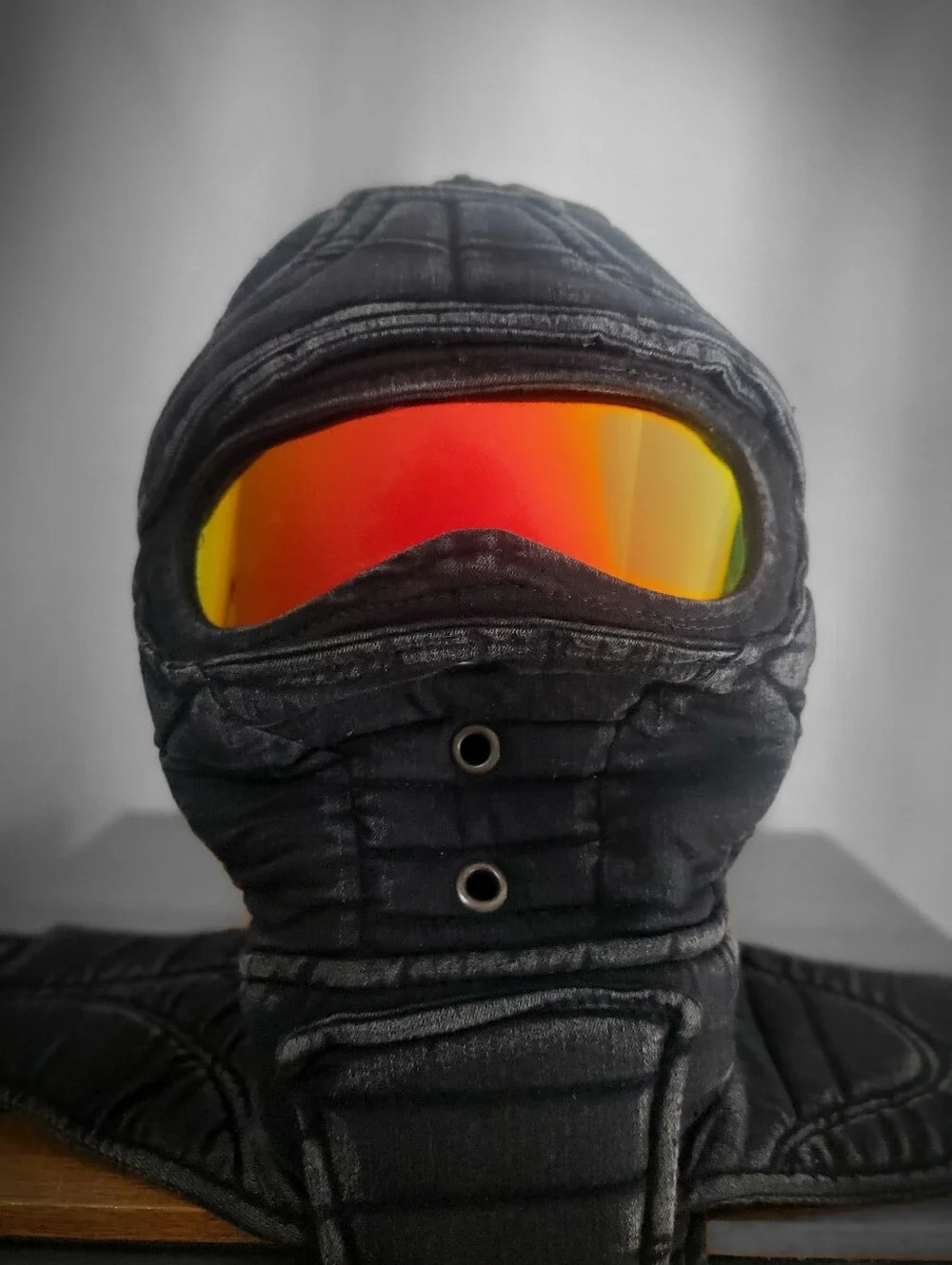Demobaza Full Cloth Head Mask With Built In Glasses Zipper